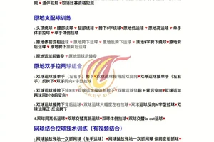 幼儿篮球训练大纲(6—13岁)